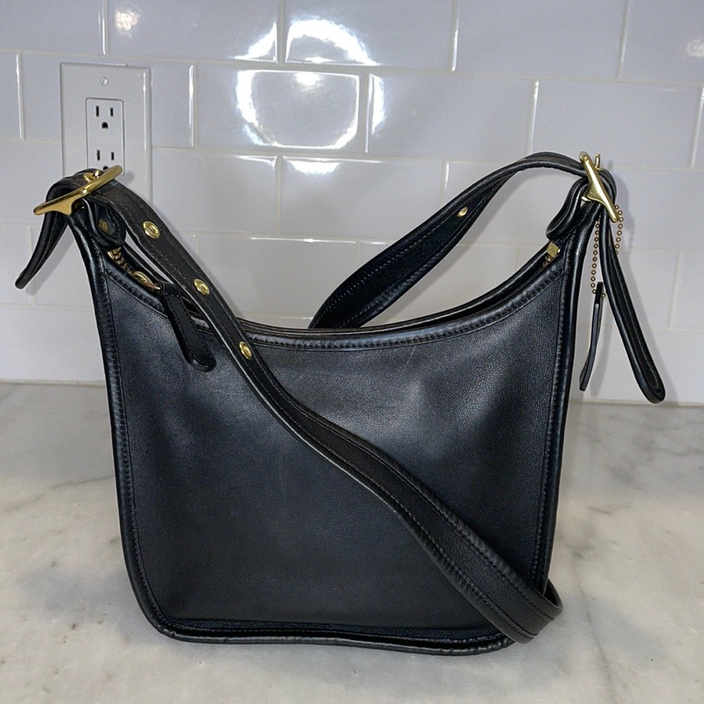 Coach Vintage Janice Legacy Black Crossbody Bag Gem